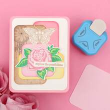 3-In-1 Punch (Rounder/Chamfer Edges/Beauty Shape/Hole Punch), 3 Way Cutter For Scrapbooking, Photocards & DIY Paper Crafts,Scrapbooking Photocards Business Card Making