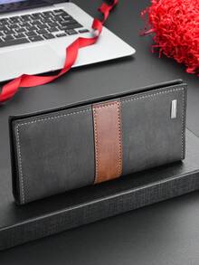 Personalized Men's Long Wallet, High-End Bifold Wallet, Male Ticket Holder, Long Wallet, PU ID Card Holder, Multi-Card Slots, Coin Purse, Unisex Long Wallet, Travel ID Holder, Coin Pouch - Multicolor - View 11