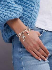 1pc Simple And Unique 925 Sterling Silver Enamel Fashion Wallet Charm DIY Pendant Delicate Jewelry Gift For Women Or Men - Gather - View 4