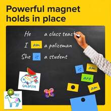 48/96pcs Cuttable Adhesive Magnetic Sheets,(Each 20 X 20mm)/(Each 40 X 40mm) DIY Craft Magnetic Sheets With Adhesive Backing,Flexible Sticky Magnets Sheets Is Alternative To Round , Stickers, Strip And Tape, For Fridge Decoration,Picture, Best Gifts Birthday,Arts,Birthday, Gifts Graduation,Photos And Die Storage Easy Peel And Stick,Building, Scientific, Craft, And Office,Classroom,Whiteboards,Cards,Picture,Poster - Black - View 9