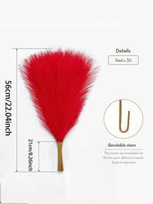 10/20/30 piezas de Pasto Pampa Artificial, Planta Artificial, Decoración de Estilo Bohemio, Decoración del Hogar, Decoración de Habitación, Relleno de Jarrones, Decoraciones de Boda, Decoraciones Navideñas, Decoraciones de Primavera