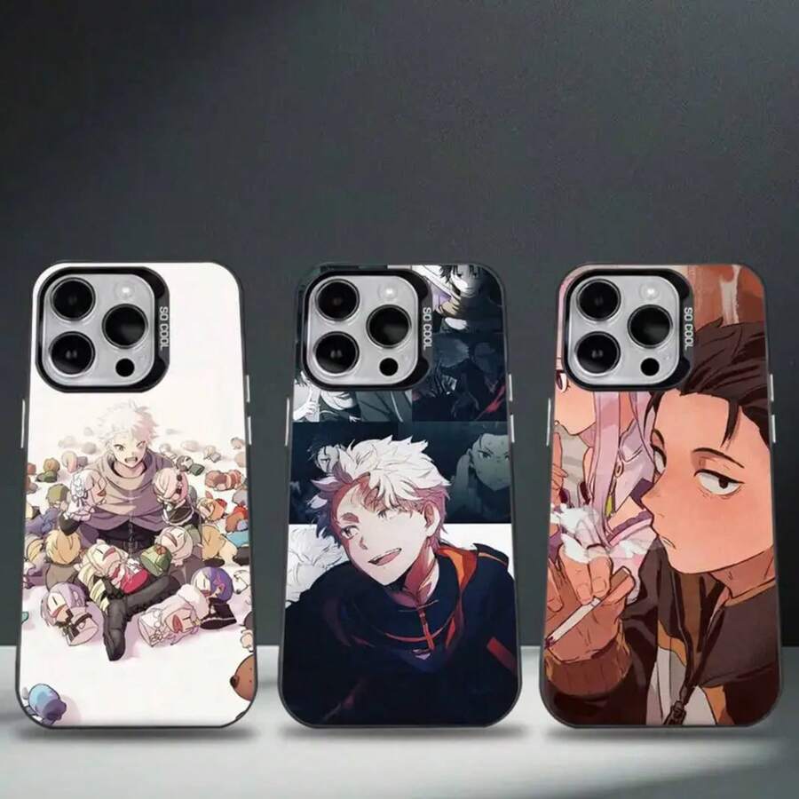 Re0 N-Natsuki S-Subaru Case Compatible With 17, 16, 15, 14, 13, 12, 11, Pro, Max, Plus, E, Air Black TPU Cover - Z5 - 查看 1