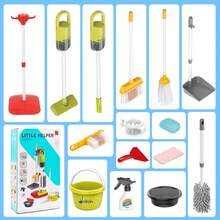 Children's Cleaning Playset With Electric Toy 2-In-1 Vacuum Cleaner, Broom And Dustpan Set, Etc., For Pretend Play And Simulation Games - 紅色 - 查看 7