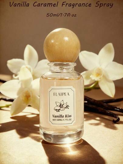 50ml/1.7fl.Oz Women's Vanilla Kiss Fragrance Mist - Alluring Vanilla Scent, Feminine Allure, Hair & Body Use, Travel-Size, Ideal Gift For Her