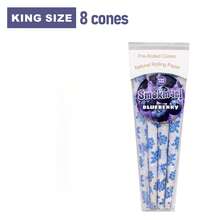 8 Stück King Size vorgerollte Fruchtgeschmack Papiere, mehrere Geschmacksrichtungen (Blaubeere, Mango, Traube, Kirsche, Erdbeere) erhältlich, Einweg Großformat Papierhülsen mit Filtern, Raucherzubehör, Geschenke zum Valentinstag, Geburtstag, Party - Verschiedenfarbig - Übersicht 9