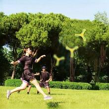 夜光回旋镖，EVA材质户外玩具，吸收阳光或灯光后发出绿光，夜间使用效果最佳，便携式三叶趣味玩具，益智运动玩具，情人节趣味玩具 - 彩色 - 查看 8