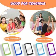 - 5 Espejos pequeos para nios, irrompibles, a Prueba de roturas, 6x 4 Pulgadas, Esquinas Redondas, cuadradas, sin Romper, para Escuela, Aula, bao, Manualidades clsico - Clásico - Ver 5