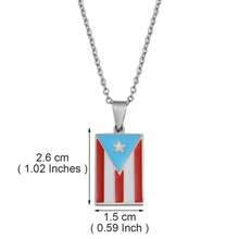 1pc Puerto Rico Flag Frog Mask Pendant Necklaces For Women Girls PR Red And Black Flags Stainless Steel Jewelry