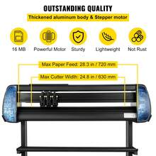 Vinyl Cutter Machine, Upgraded 28-Inch Paper Feed Cutting Plotter Bundle, Adjustable Force & Speed ​​Vinyl Printer With Powerful Stepper Motors, Signmaster Software Compatible With Windows System - Alimentación De Papel Actualizado 28 Pulgadas - View 3