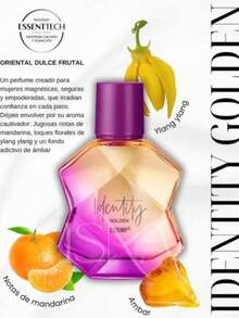 Perfume Original Identity Golden de Cyzone para Mujer 50 ml | Fragancia Femenina con Aromas Cálidos, Elegantes y Sofisticados | Esencia Moderna con Toques Dulces, Frutales y Amaderados | Ideal para Mujeres que Irradian Confianza, Estilo y Personalidad Propia | Perfecto para Uso Diario o Nocturno | Presentación Práctica y Refinada para Llevar Siempre Contigo | Diseño Exclusivo que Refleja Brillo Interior y Poder Femenino | Aroma Duradero que Deja Huella con Cada Aplicación | Ideal para Regalo Especial o Para Resaltar tu Propio Estilo con un Toque Único y Distintivo - Amarillo - Ver 2