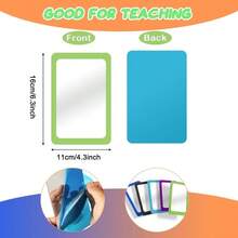 - 5 Espejos pequeos para nios, irrompibles, a Prueba de roturas, 6x 4 Pulgadas, Esquinas Redondas, cuadradas, sin Romper, para Escuela, Aula, bao, Manualidades clsico - Clásico - Ver 3