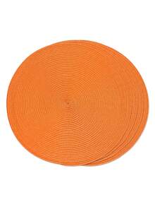 1pc/4pcs/6pcs 15-Inch Round Woven PP Placemats, Washable Non-Slip Dining Table Mats, High-Quality Woven Home Decor Tableware Coasters, Suitable For Dining Room, Kitchen, Farmhouse Style, Christmas & New Year Party Decoration