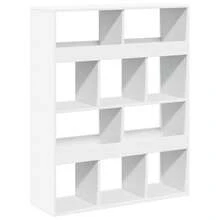 vidaXL Divisorio bianco 100x33x125,5 cm in legno