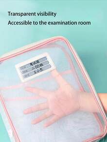 Transparent File Storage Bag - Large Capacity Multi-Layer Categorized Bag - Thick Mesh Scarf - Exam Paper Bag - Textbook Categorized Bag, Net Fabric File Bag Storage Bag For Students, Multi-Layer Thematic File Organization Accessories Storage Bag For Homework Storage, Suitable For Office And School Supplies, Multiple Colors - Multicolor - View 7