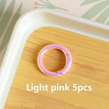 5pcs Colorful 25mm Spring Keychain In Colors - Perfect For DIY Crafts, Bag Charms & More