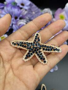 Starfish Hairpin For Women, Korean Luxury Hair Clip, Bangs Clip, Bow Hairpin, Spring Clip, Side Clip, Adult Hair Accessories, Suitable For Autumn/Winter, Cute Accessories, Claw Clips
