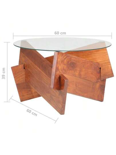 VidaXL Coffee Tafel 60 Cm Solid Acacia Wood view 6