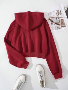 Women Coats - Red - View 2