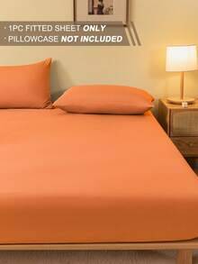 1 buc. Cearșaf cu elastic în culoare solidă, lenjerie de pat, cearșaf, protector de saltea, husă de saltea, husă de pat, lenjerie de pat moale, respirabilă și confortabilă, cearșafuri de pat prietenoase cu pielea, cearșaf de jos cu elastic în material minimalist pentru casă, pentru toate anotimpurile, cuvertură de pat antiderapantă, rezistentă la praf, fabricată din material moale și respirabil, pentru dimensiuni Twin, Full, King, Queen, cadou ideal de Paște, cadou de Ziua Mamei, sărbători perfecte, lavabilă la mașină