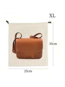 Drawstring Dust Bag, French Herringbone Pattern, Handmade DIY Travel Clothes Storage Pouch - Multicolor - View 9