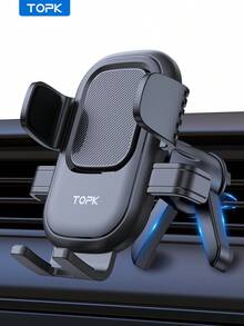 TOPK Car Phone Holder Mount, TOPK [ Upgrade Auto Locking] Universal Phone Holder With Hook Clip For Car Air Vent Compatible With IPhone Android Cell Phones - B - View 11