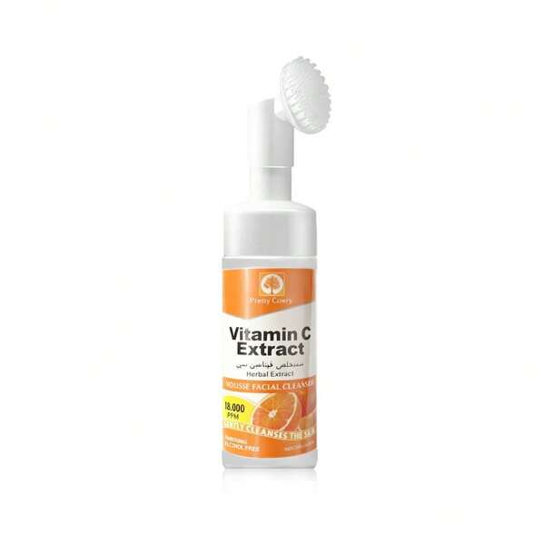 Vitamin C Foam Cleanser 5.28 Fl Oz 150ml - Hydrating Gentle Cleansing With Clean Beauty Bubble Cleanser Mild Formula Face Wash For Sensitive To Oily Dry Combination Skin Calming, Soothing, Exfoliating