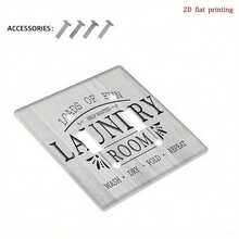 1PC Decorative Light Switch Cover1pc 2D Flat Printing Loads Of Fun Laundry Room Decorative Switch Plate Cover For Unused Outlets And Switches, Wall Plate For Bathroom, Kitchen, Bedroom, Office - No Electrical Connection Needed, Lightweight - 雙套 11.5cm*11.5cm - 查看 2