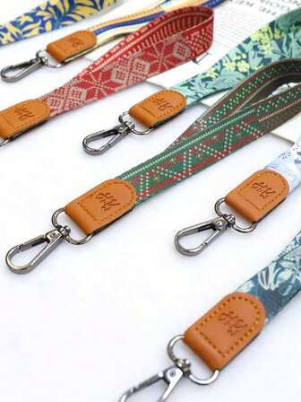 1pc Wrist Lanyard & Short Strap, Durable Woven Strap For Outdoor, Travel, Hiking, Suitable For Phone