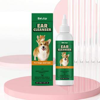 Pet Ear Cleaner, Gentle Ingredients, Caring And Refreshing For Pet Ears, Cleaning Earwax And Odor