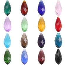 20pcs 10*20mm Horizontal Hole Water Drop Crystal Beads, Jewelry/Lighting Craft Supplies - 10*20mm Horizontal Hole Water Droplets 20 Pieces - View 11
