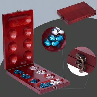 Mankala Board Game Set, Interesting African Elephant Chess Game For Adults