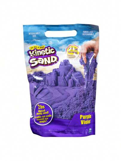 Spin Master Kinetic Sand, The Original Moldable Sensory Play Sand, Pink, 2 Lb. Resealable Bag, Ages 3+