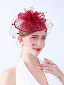 1pc Feather Fascinators Headband Women' Tea Party Hat Kentucky Derby Hats Cocktail Wedding Bridal Fascinators Headband Clip For Women Girl Birthday Mother's Day Halloween Christmas Gift