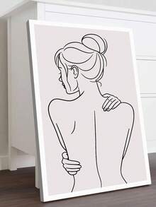 Retrato de pareja en lienzo con arte de línea personalizado, regalo de aniversario personalizado para parejas, novio, novia, arte dibujado a mano personalizado a partir de una foto