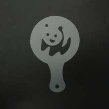 Pochoirs en plastique pour l'art du latte, moules d'impression de café fantaisie, décorateurs de mousse de lait - Blanc - Voir 5