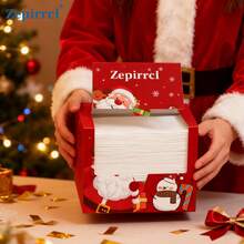 2 Boxes 26*30cm Christmas Disposable Face Towels, Large Size Facial Cleansing Wipes, Multi-Purpose Skincare, 40 Count/Box