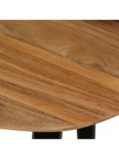 VidaXL Piece Coffee Tafel Set Solid Acacia Wood view 8