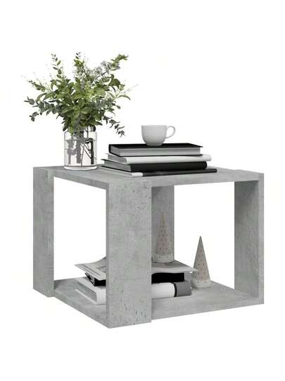 VidaXL Coffee Tafel 40x40x30 Cm Processed Wood Concrete Grijs view 4