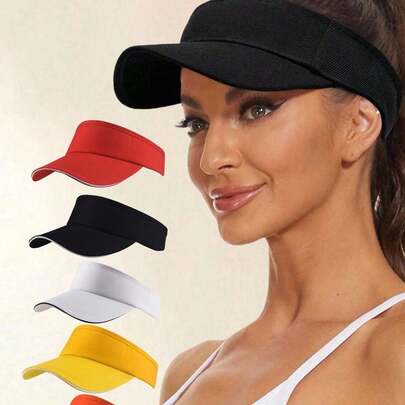 1pc Unisex Summer Fashion Sun-Protective Visor Hat