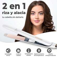 Plancha y rizador de cabello 2 en 1 - Blanco - Ver 4