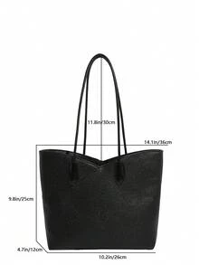 Borsa tote, borsa a spalla, borsa per pendolari da donna, grande capacità, borsa da sottobraccia di nicchia