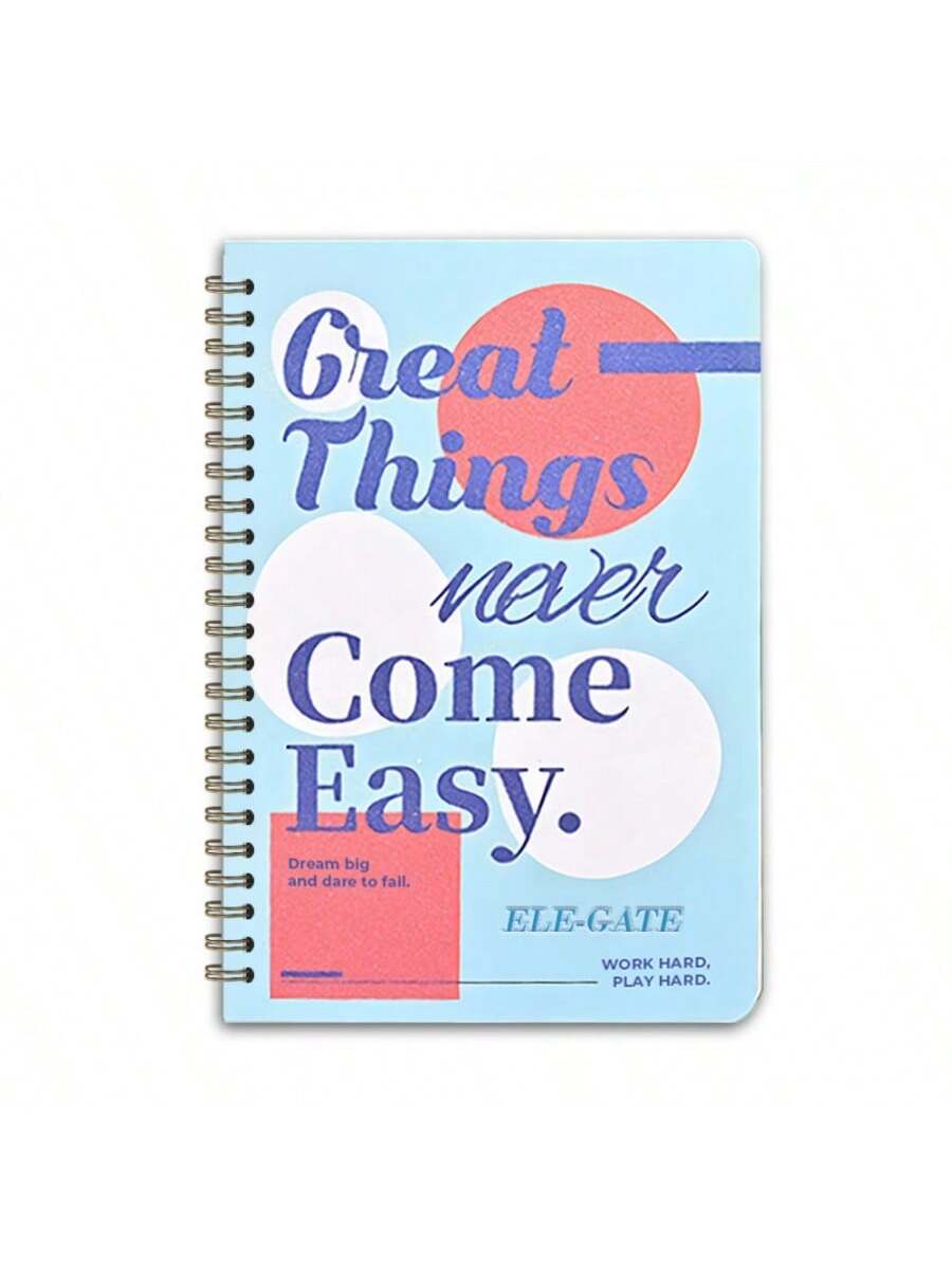 Cuaderno espiral con rayas y portada con brillo, coqueto