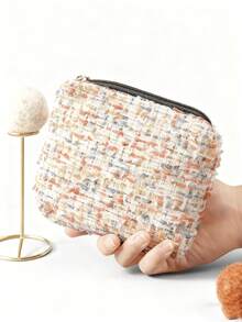 零钱包ins日系方形少女少女大容量学院风小众收纳包清新手提包 - 彩色 - 查看 4