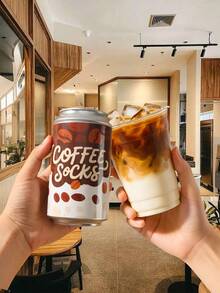 Vớ CREATOR SOCKS 1 đôi, nhiều màu sắc, dài đến bắp chân, hộp quà tặng cho cặp đôi unisex, vớ mềm mại họa tiết cà phê độc đáo, thiết kế sáng tạo lấy cảm hứng từ thực phẩm, thoải mái và đa năng, thích hợp cho sinh nhật, Ngày Valentine, Lễ Phục Sinh, Ramadan, hẹn hò, họp mặt gia đình, tiệc tùng, ngày lễ. - Nhiều màu - Xem 5