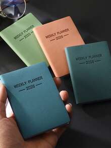 1 PC 2026 Morandi A7 Mini Agenda Engleză – 128 Pagini (64 Coli) Dimensiune Buzunar, Ușor de Transportat pentru Luarea de Notițe Oriunde. Caiet de Planificare Zilnică Minimalist și Eficient, cu Estetică Elegantă pentru Muncă, Studiu și Gestionarea Timpului.