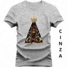 Premium Embroidered Cotton T-Shirt * 100% Cotton Mesh Thread 30.1 * Best Quality Products * Does Not Fade * Does Not Shrink * We Ship All Over Brazil * 100%  Purchase * High Quality Stitching With Vivid Colors * Durability For More Than 100 Washes Gender: Male Sleeve: Short Sleeve Material: Cotton Collar: Round Summer Loose None Halloween Christmas - 黑色 - 查看 4