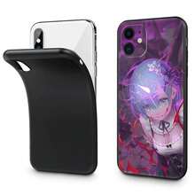 Silicone Soft Phone Case Cover Compatible With  16 15 14 13 12 11 ProMax Mini XR SE 7 8Plus Re Life In A Different World From Zero Back Cover, Cover Compatible With  17 Case,  17 Pro Case,  17 Pro Max Case, Cover Compatible With  17 Case,  17 Pro Case,  17 Pro Max Case