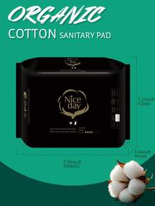 Niceday 15片装 245mm 有机棉卫生巾 纯棉卫生巾 日用护垫 超薄卫生巾 舒适经期护理垫 透气 高吸水性 防漏 无刺激 - 245mm(15pcs) - 查看 2