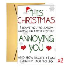 1pc Funny Christmas Greeting Card With Envelope, Interesting Holiday Card Suitable For Spouse, Partner, Friend Or Parent - Sets - View 8