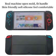 适用于Switch Joy-Con手柄的2个硅胶保护套，防摔、防压、防尘、防刮，增强握持感 - 彩色 - 查看 3